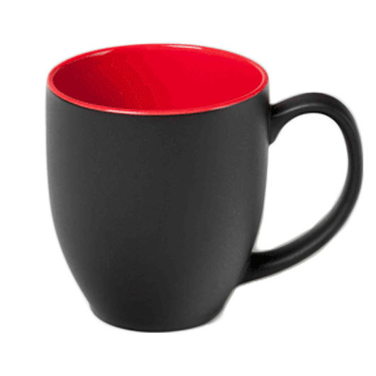 Manhattan Mug Matt Black Red